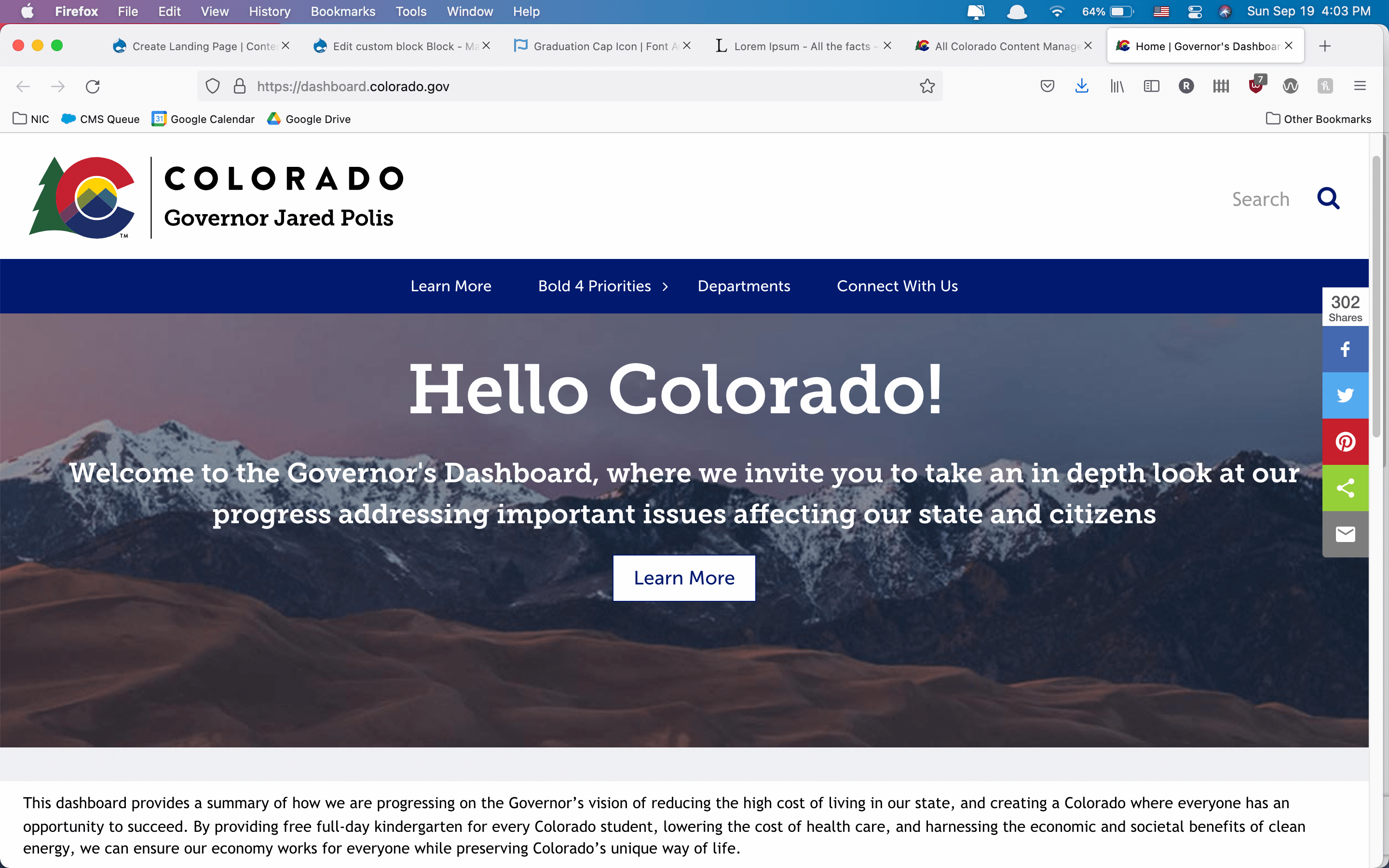 operations homepage screenshot