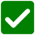 Green checkmark