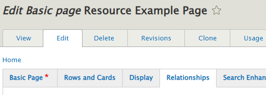 Resource Search Page Example