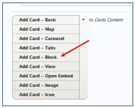 Add Block Card Screenshot